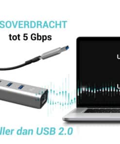 i-tec USB-C/USB-A Metal HUB 6 port (3x USB-C, 3x USB-A), LAN, Power Delivery 85W - Afbeelding 7