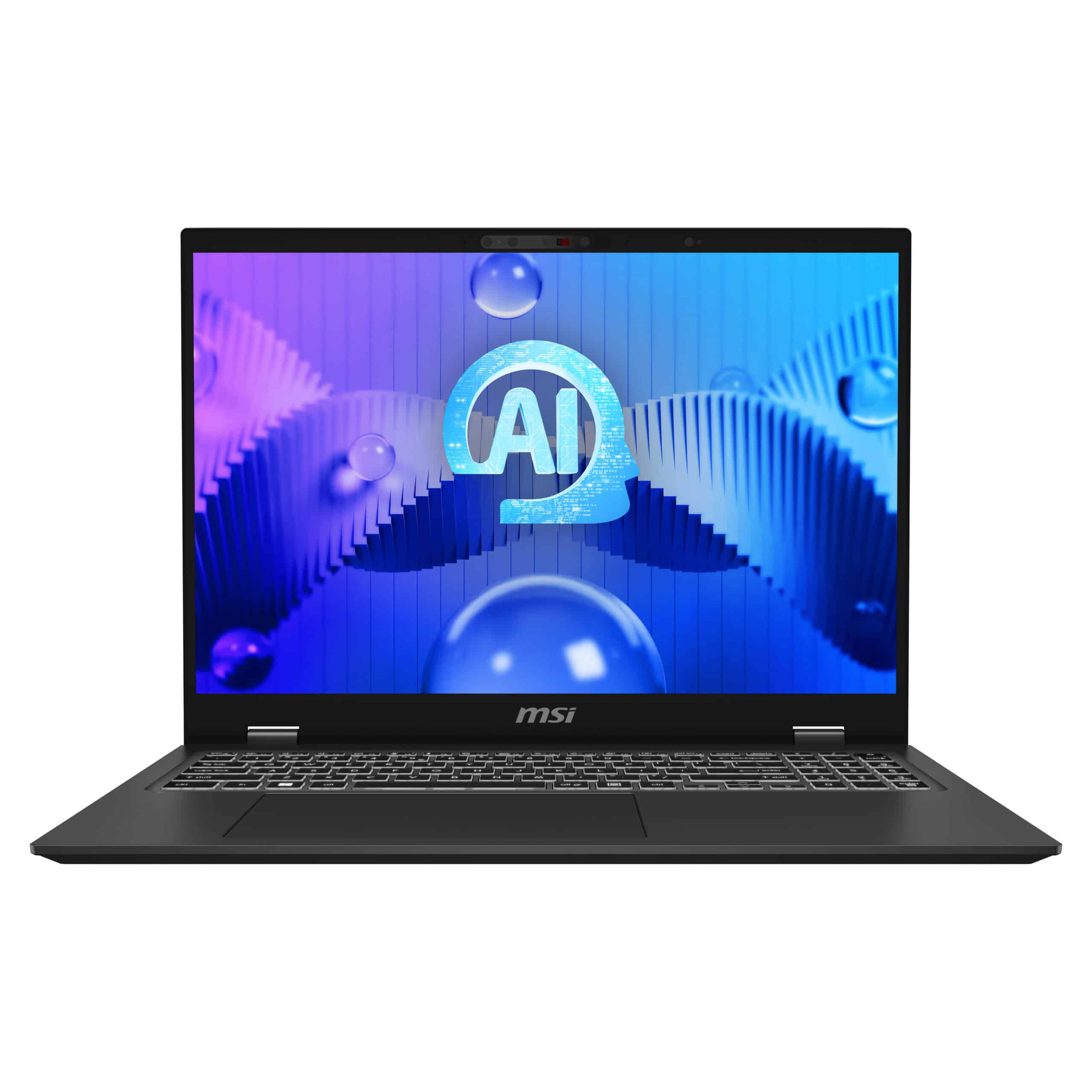 MSI Prestige 16 AI EVO B1MG-233BE Intel Core Ultra 7 165H Laptop 40,6 cm (16") Full HD+ 16 GB LPDDR5-SDRAM 512 GB SSD Wi-Fi 7 (802.11be) Windows 11 Pro Grijs