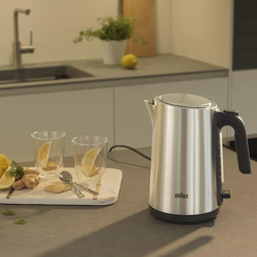 Braun WK 5200 waterkoker 1,7 l 2200 W Roestvrijstaal, Zwart - Afbeelding 5