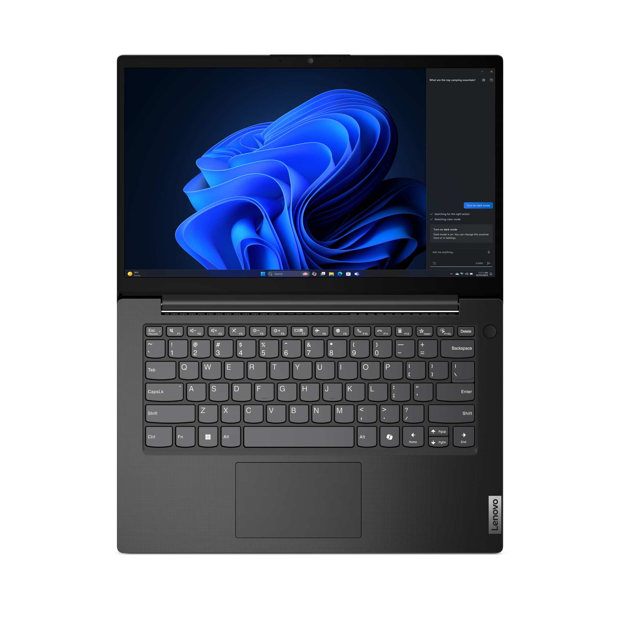 Lenovo V14 G5 IRL Intel Core 5 220U Laptop 35,6 cm (14") Full HD 16 GB DDR5-SDRAM 512 GB SSD Wi-Fi 6 (802.11ax) Windows 11 Pro Zwart Engels - Afbeelding 7