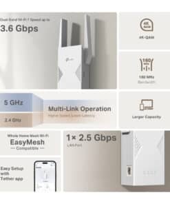 TP-Link BE3600 Netwerkzender & -ontvanger Wit 2500 Mbit/s - Afbeelding 7