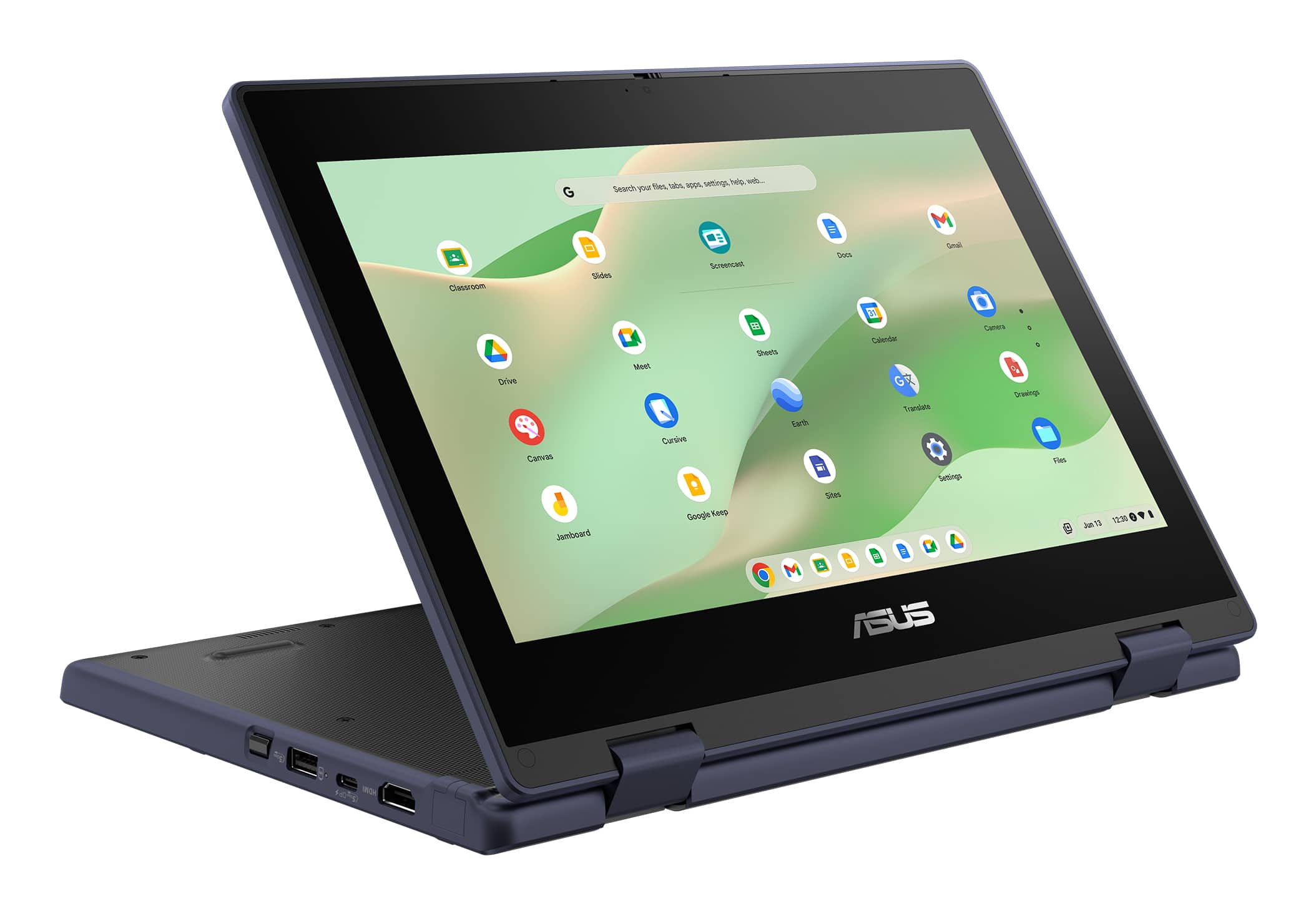 ASUS Chromebook CZ11 Flip CZ1104FM4A-NS0199 MediaTek Kompanio 540 29,5 cm (11.6") Touchscreen HD 4 GB LPDDR4x-SDRAM 64 GB eMMC Wi-Fi 7 (802.11be) ChromeOS Grijs AZERTY Belgisch - Afbeelding 4