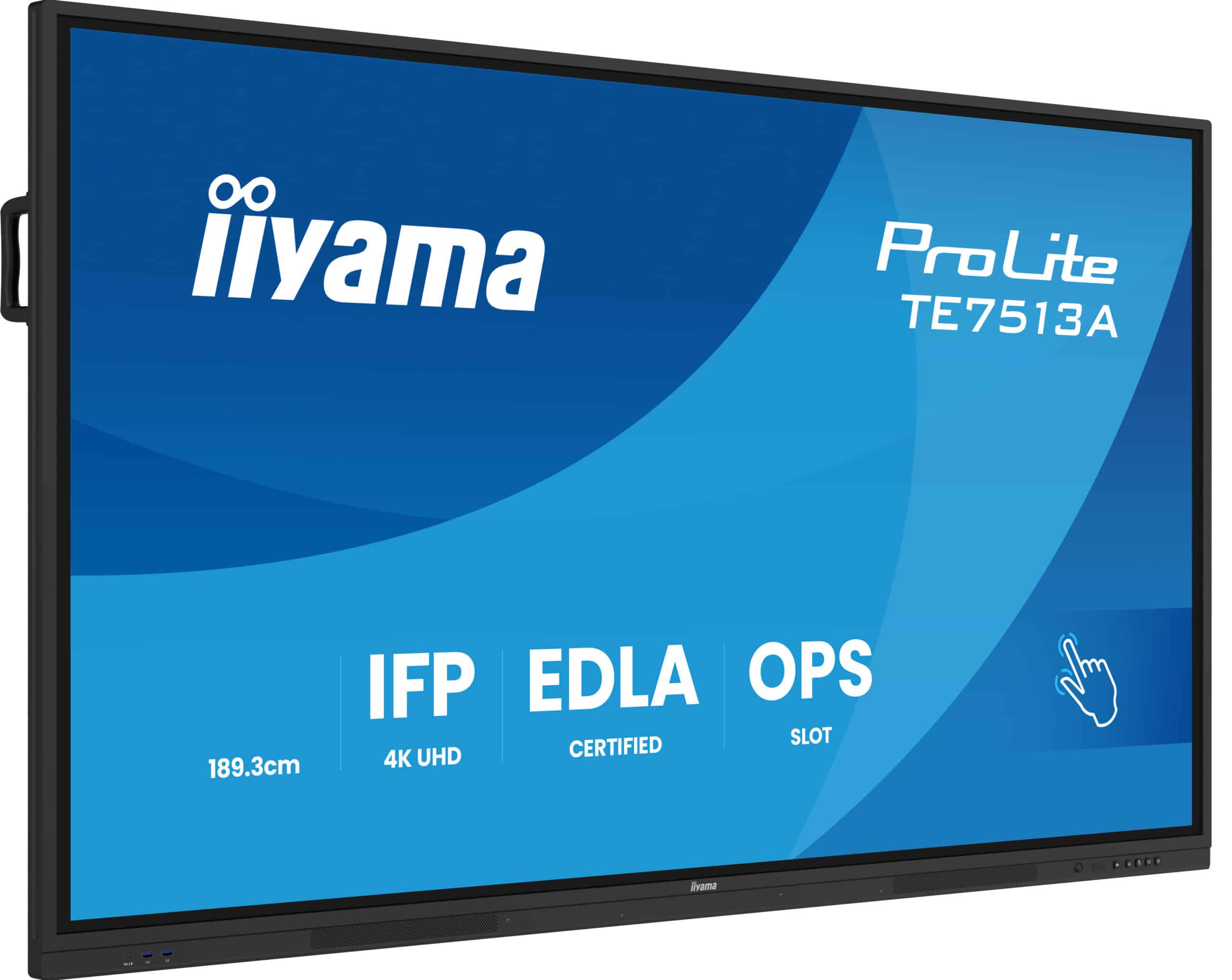 iiyama TE7513A-B3AG beeldkrant Interactief flatscreen 190,5 cm (75") LCD Wifi 500 cd/m² 4K Ultra HD Zwart Touchscreen Type processor Android 24/7 Monitor - Afbeelding 4