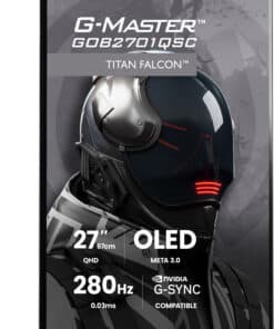 iiyama G-MASTER GOB2701QSC-B1 computer monitor 68,6 cm (27") 2560 x 1440 Pixels 2K Ultra HD OLED Zwart - Afbeelding 2