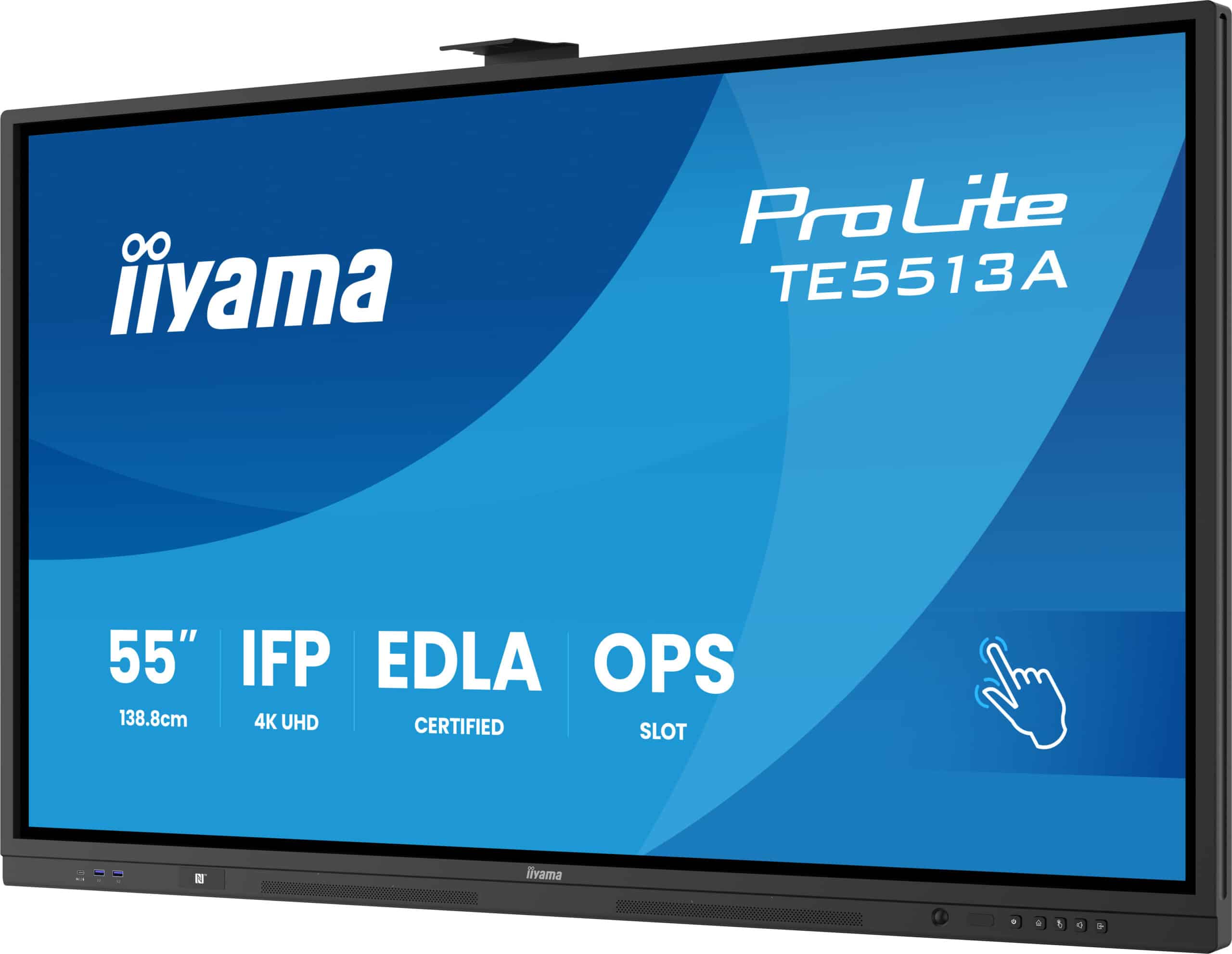 iiyama TE5513A-B3AG beeldkrant Interactief flatscreen 138,7 cm (54.6") LCD Wifi 500 cd/m² 4K Ultra HD Zwart Touchscreen Type processor Android 24/7 Monitor - Afbeelding 7