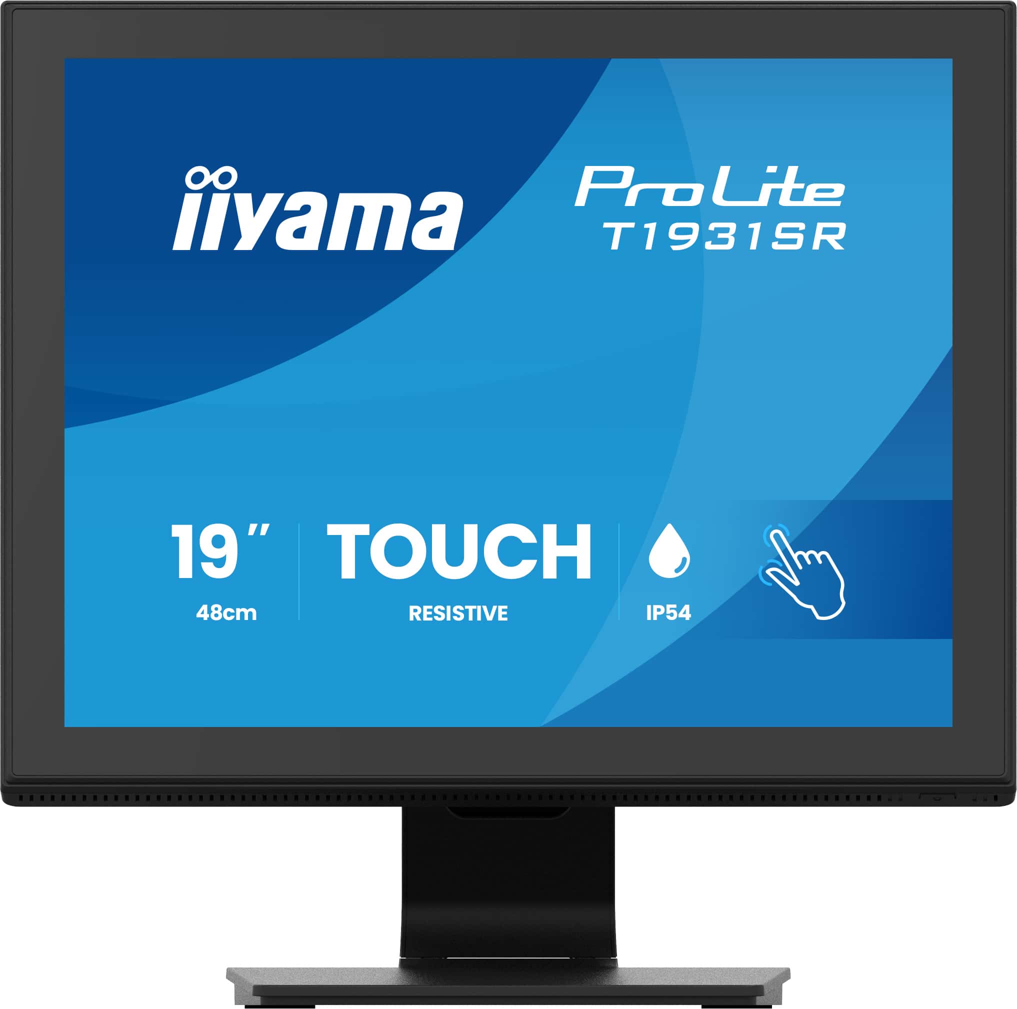 iiyama ProLite T1931SR-B2S computer monitor 48,3 cm (19") 1280 x 1024 Pixels SXGA LCD Touchscreen Tafel Zwart