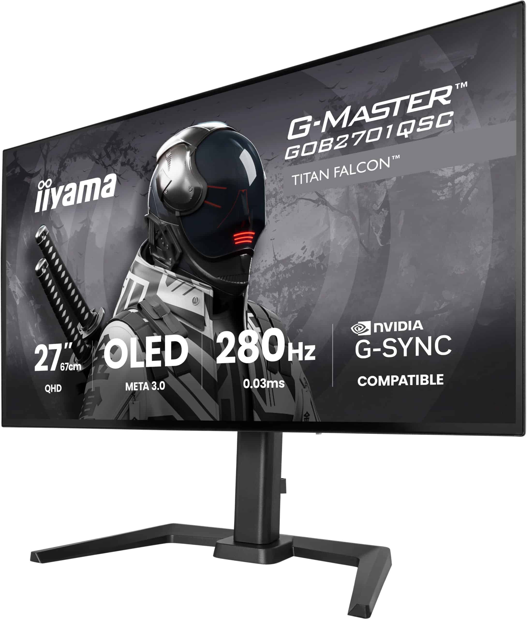iiyama G-MASTER GOB2701QSC-B1 computer monitor 68,6 cm (27") 2560 x 1440 Pixels 2K Ultra HD OLED Zwart - Afbeelding 6