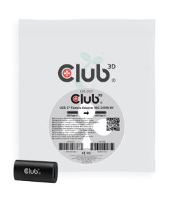 CLUB3D USB-C-vrouwelijke adapter 40G 240 W 8K 60 Hz