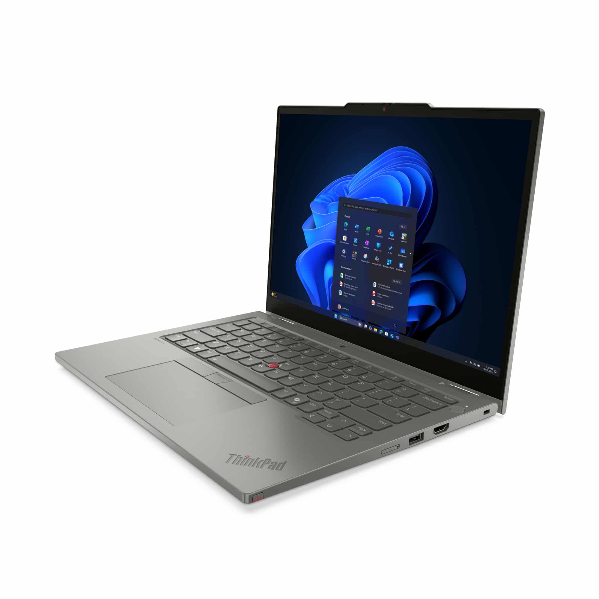 Lenovo ThinkPad L13 2-in-1 Gen 6 (Intel) Intel Core Ultra 5 225U Hybride (2-in-1) 33,8 cm (13.3") Touchscreen WUXGA 16 GB LPDDR5x-SDRAM 512 GB SSD Wi-Fi 6E (802.11ax) Windows 11 Pro Grijs Engels Laptop - Afbeelding 4