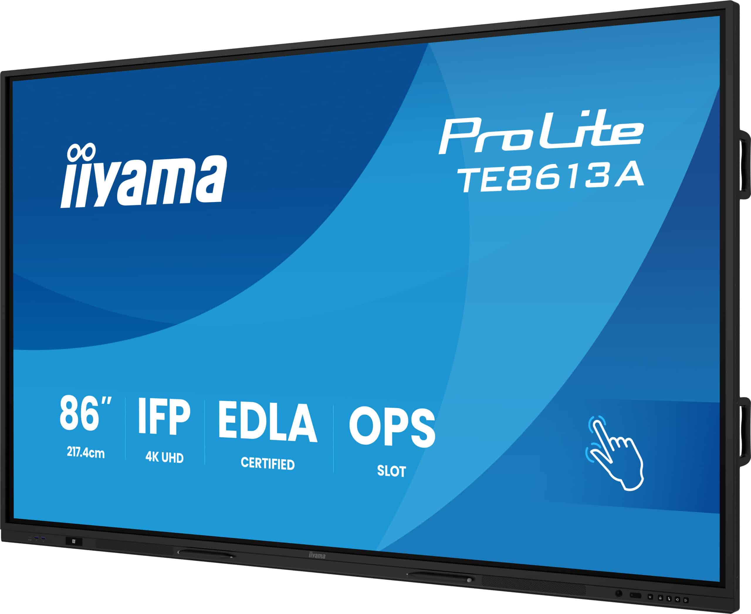 iiyama TE8613A-B3AG beeldkrant Interactief flatscreen 2,17 m (85.6") LCD Wifi 500 cd/m² 4K Ultra HD Zwart Touchscreen Type processor Android 24/7 Monitor - Afbeelding 4