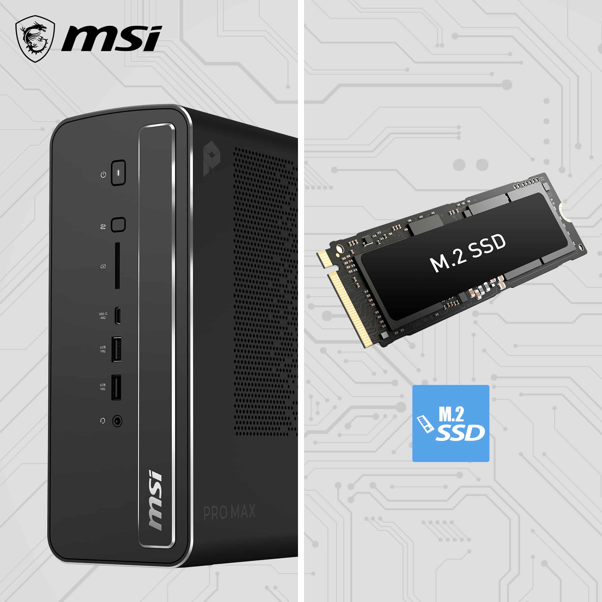 MSI Pro MAX EDGE AI+ 11M-005EU RAIM+ 395 Copilot+ PC AMD Ryzen AI Max+ 128 GB LPDDR5x-SDRAM 2 TB SSD Windows 11 Pro Workstation Zwart - Afbeelding 6