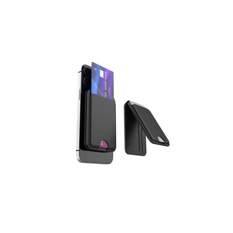 XENON SMART X6608 Smart MagSafe Trackable Wallet, 130 mAh Li-ion, Black - Afbeelding 2