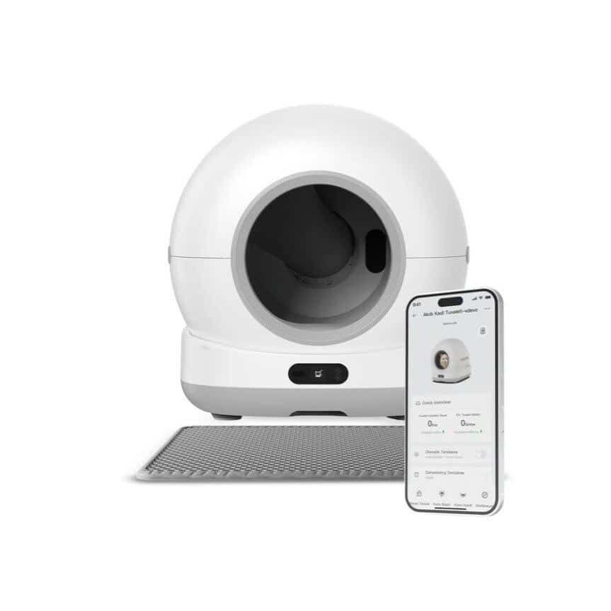 XENON SMART X8623 Cat Toilet With Camera, White, 40 dB(A) - Afbeelding 2