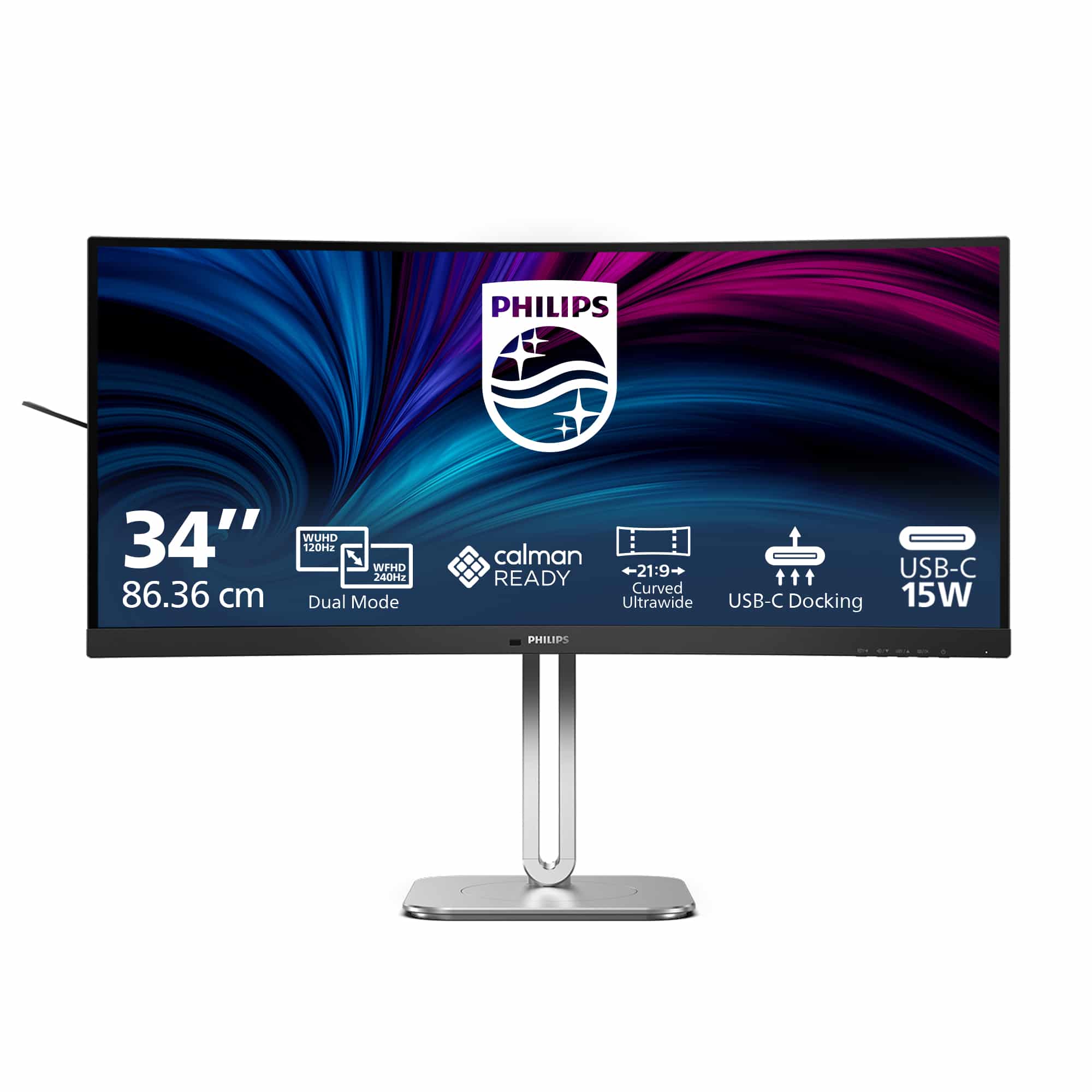 Philips 5000 series 34B2U5900C/00 computer monitor 86,4 cm (34") 5120 x 2160 Pixels WUHD LCD Grijs - Afbeelding 3