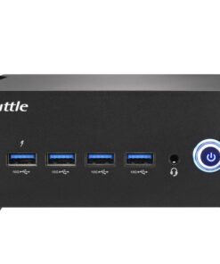 Shuttle Nano PC NA10H7, AMD Ryzen 7-8845HS APU, Radeon780M, 2xHDMI, 2xUSB-C 4.0(DP), 2x2.5Gbit LAN, incl. VESA, 24/7 permanent gebruik Barebone - Afbeelding 4