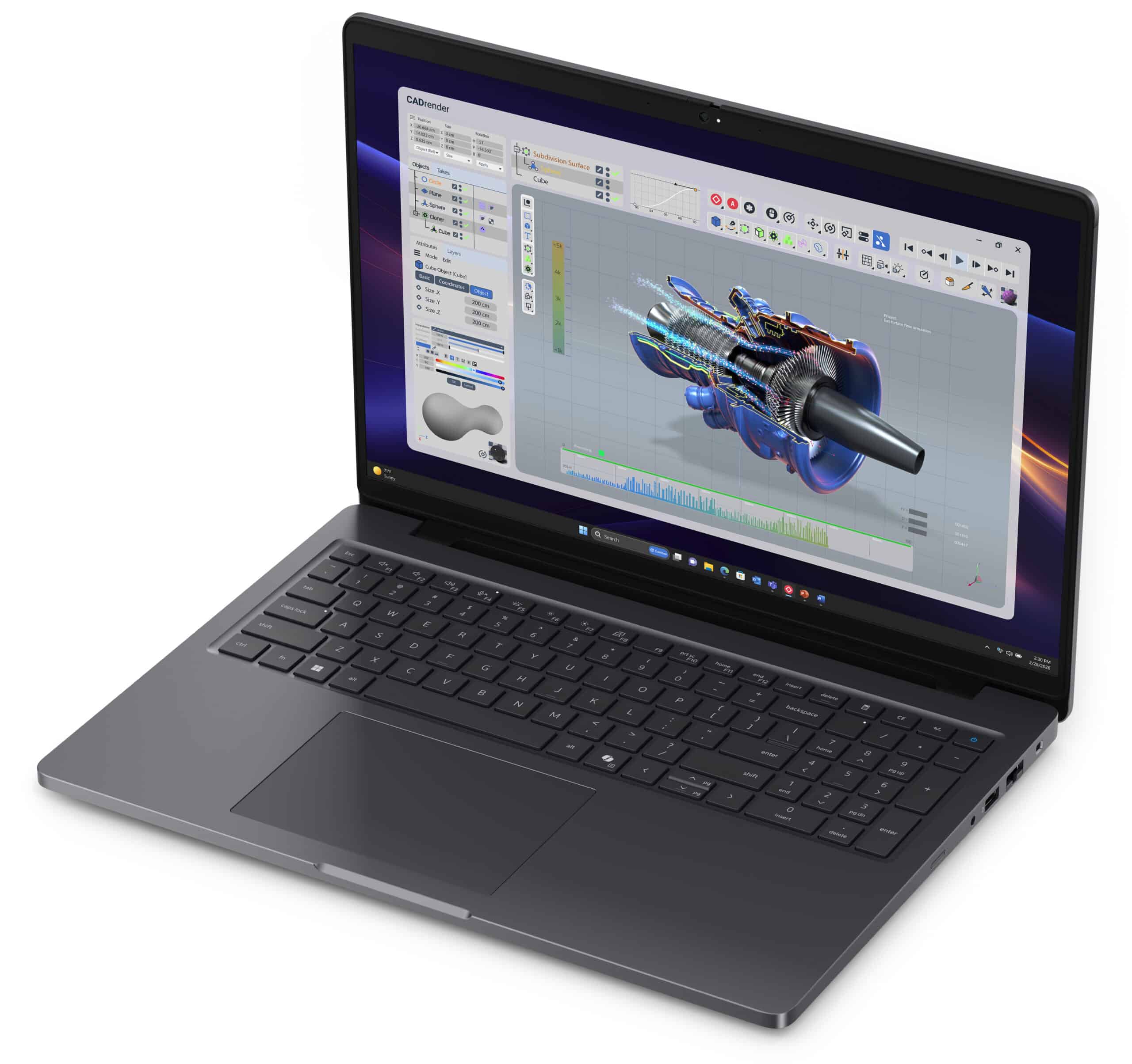 DELL Pro Precision 5 16 PW516261 Copilot+ PC Intel Core Ultra 7 366H Laptop 40,6 cm (16") Full HD+ 32 GB LPDDR5x-SDRAM 1 TB SSD NVIDIA RTX PRO 2000 Blackwell Wi-Fi 7 (802.11be) Windows 11 Pro Zwart Engels - Afbeelding 3