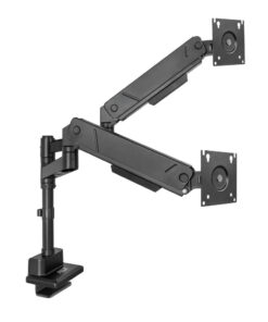 ACT Monitorarm 34" office solid pro, gasveer, paalbevestiging, 2 schermen