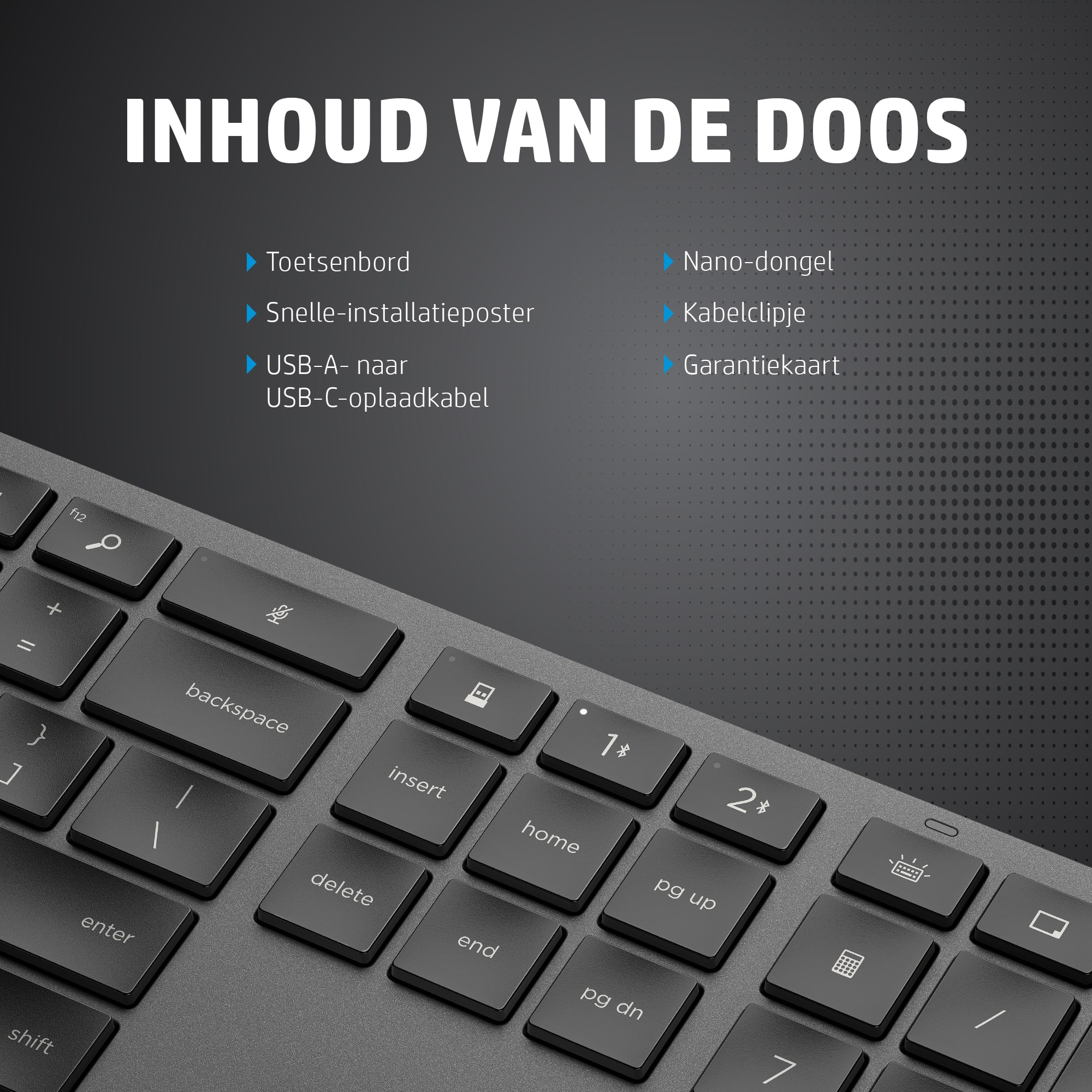 HP 975 dual-mode draadloos toetsenbord - Afbeelding 2