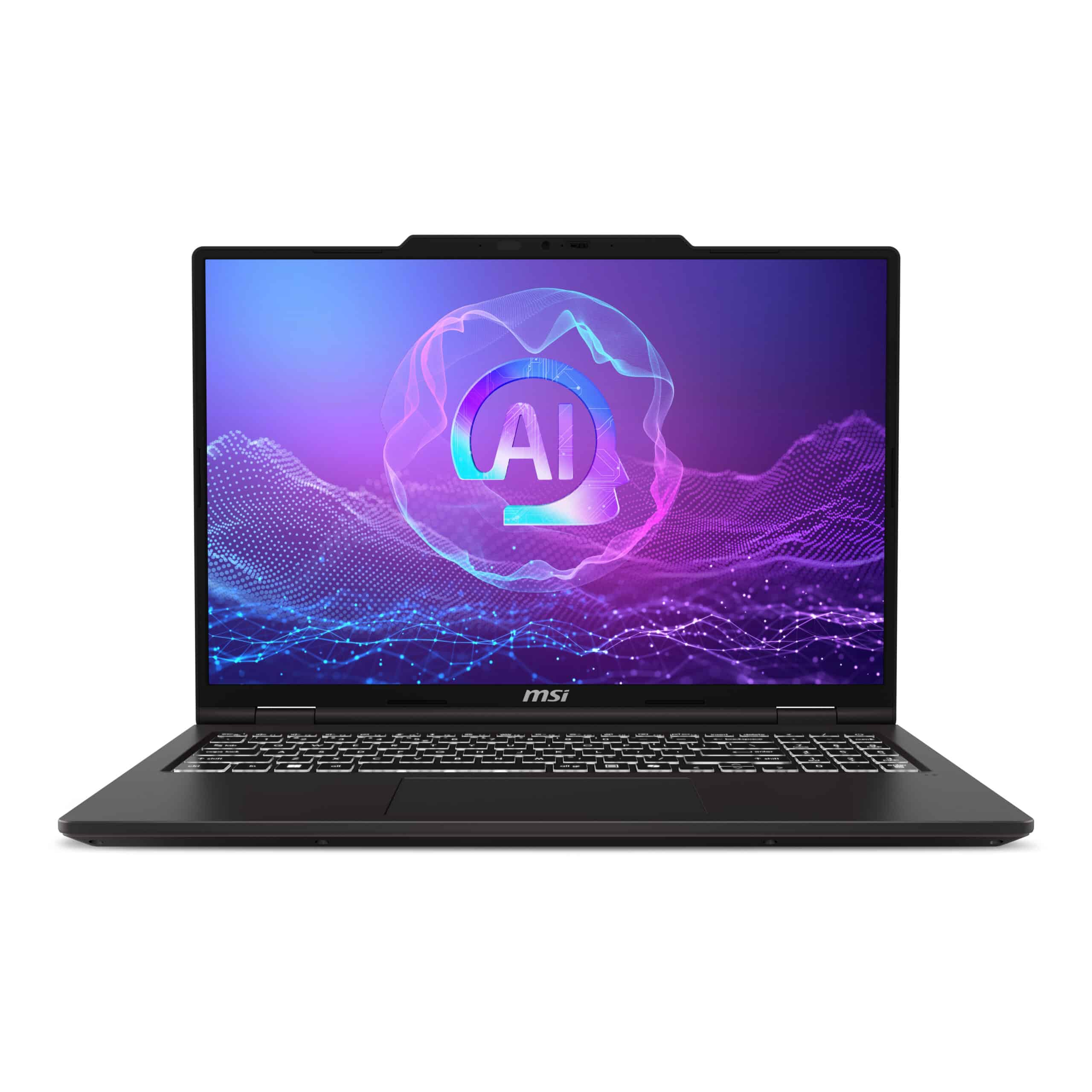 MSI VenturePro 16 A2RWEG-072BE Intel Core 7 240H Netbook 40,6 cm (16") 2K 16 GB DDR5-SDRAM 512 GB SSD NVIDIA GeForce RTX 5050 Wi-Fi 6E (802.11ax) Windows 11 Pro Grijs QWERTY Frans Laptop