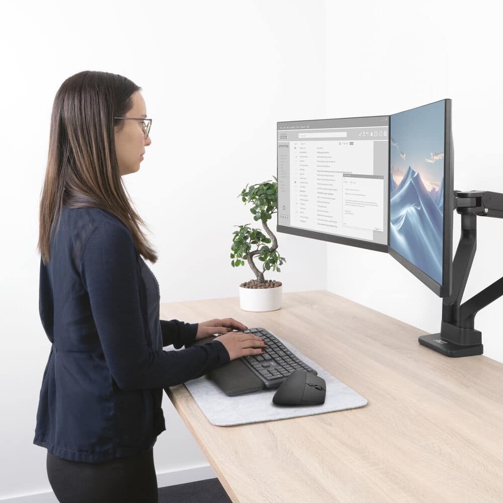 ACT Ergonomische draadloze muis 1600 DPI met verticale grip, gemaakt van gerecyclede materialen - Afbeelding 5