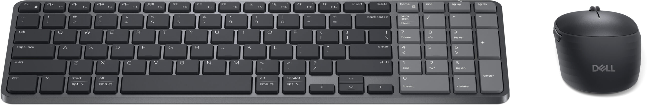 DELL Pro 7 KM746 toetsenbord Inclusief muis Universeel RF-draadloos + Bluetooth QWERTY US International Grafiet - Afbeelding 5