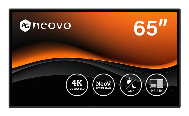 AG Neovo QX6502 bewakingsmonitor CCTV-monitor 165,1 cm (65") 3840 x 2160 Pixels