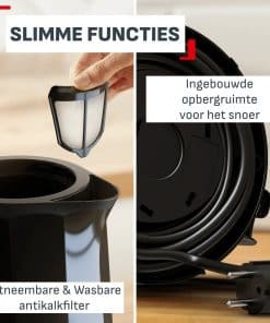 Tefal Express KO1E08 waterkoker 1,7L - snel kokend - 2400 W - automatische uitschakeling KO1E08E0 - Afbeelding 6