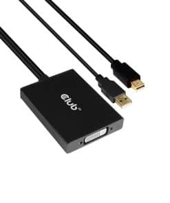 CLUB3D MiniDisplayPort 1.2a to Dual Link DVI-D Active Adapter