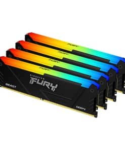 Kingston Technology FURY Beast 128GB 3200MT/s DDR4 CL16 DIMM (Sets van 4) RGB