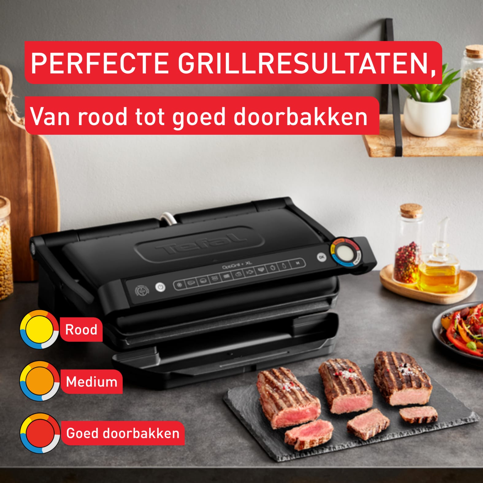 Tefal Optigrill+ XL GC7278 intelligente contactgrill - Afbeelding 2