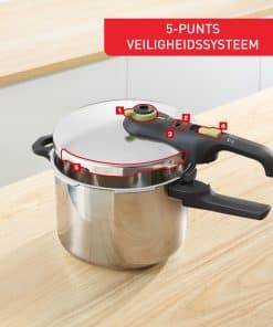 Tefal Secure Trendy Secure 5 Trendy snelkookpan 6L met stoommand - inductie - Afbeelding 4
