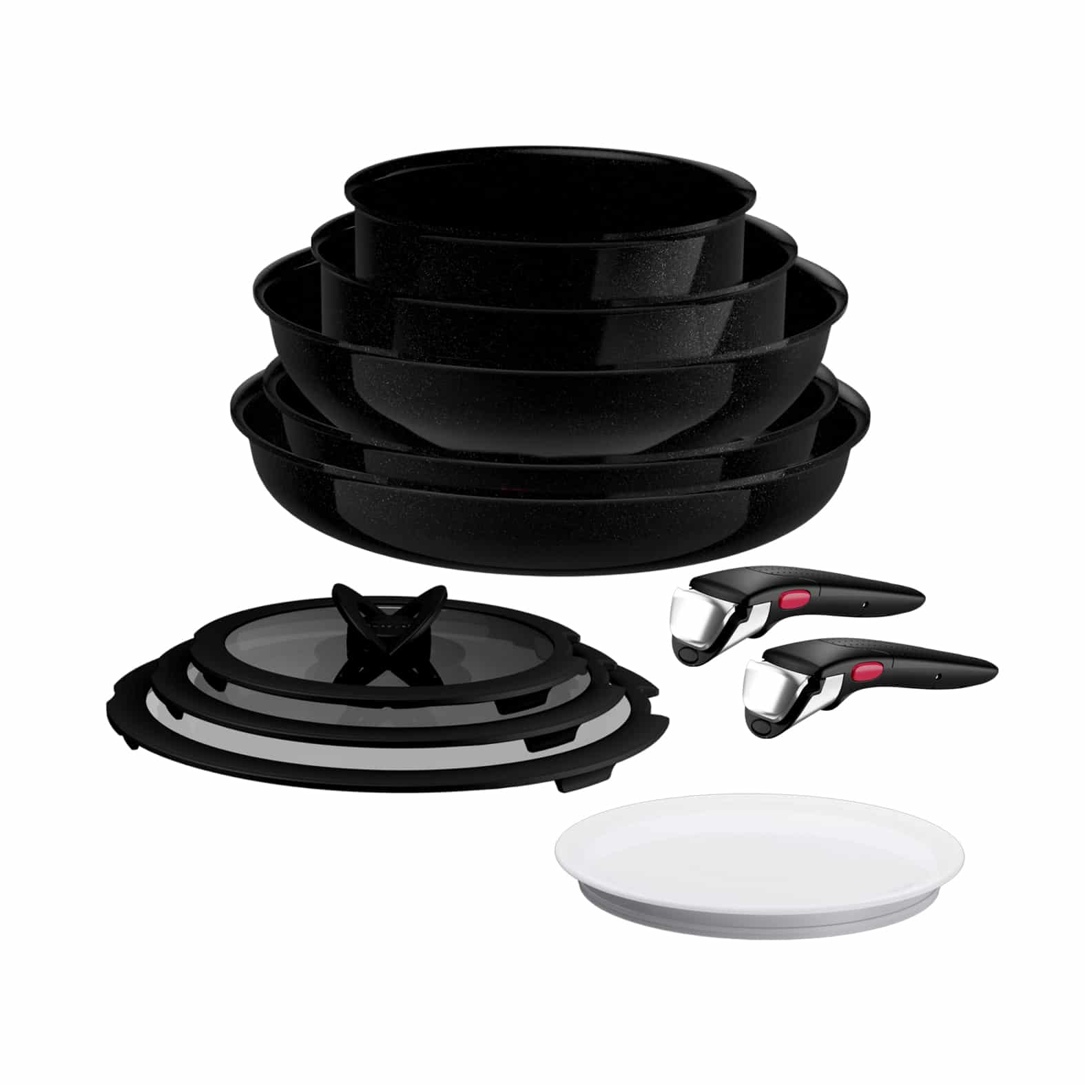 Tefal Ingenio Excellence Ceram keramische 11-delige pannenset - stapelbaar - Fusion Core - inductie - Afbeelding 7