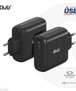 CLUB3D Travel Charger 100 Watt GAN technology, USB-IF TID certified, Single port USB Type-C, Power Delivery(PD) 3.0 Support - Afbeelding 2
