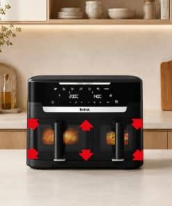 Tefal Ever Fry Dual XXL Dubbele air fryer met infraroodtechnologie - 7 programma's - 11L EY9478E0 - Afbeelding 7