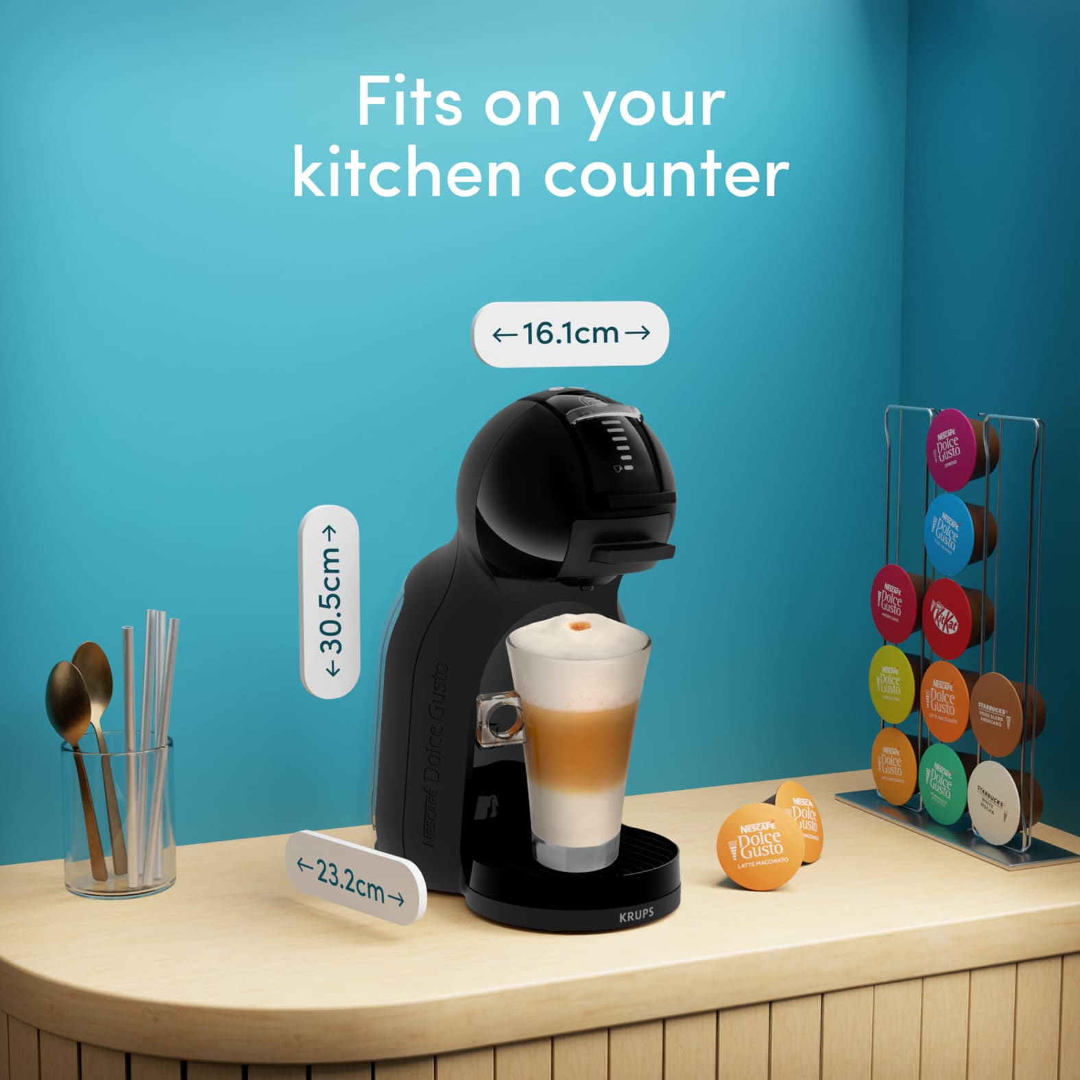 Krups Mini Me NESCAFÉ Dolce Gusto 2 KP1438 koffiecupmachine - Afbeelding 3