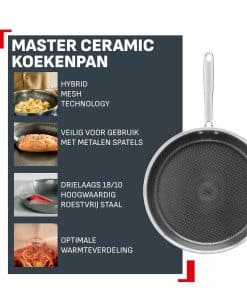 Tefal Master Ceramic keramische koekenpan 24 cm - inductie - Afbeelding 2