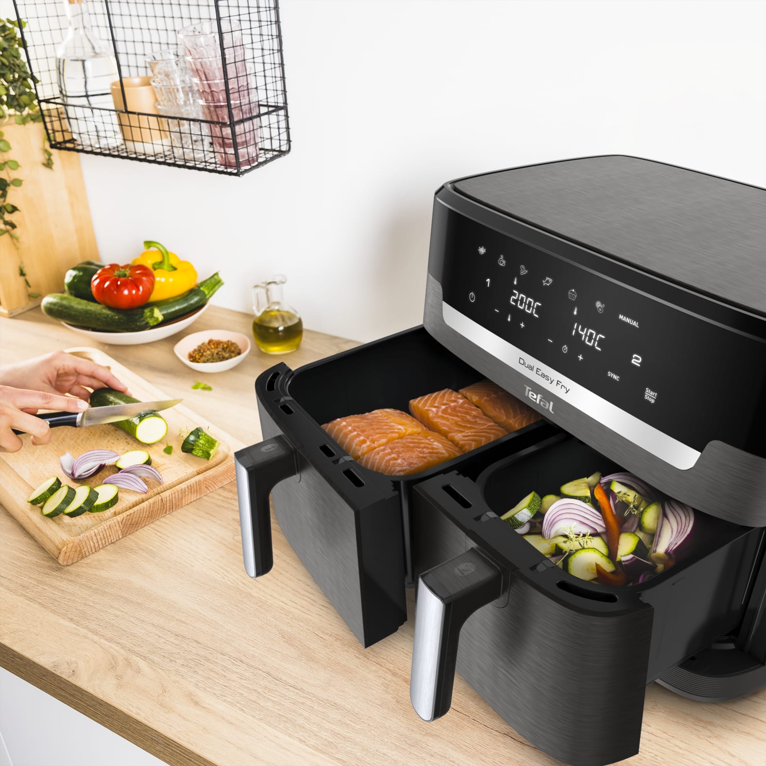 Tefal Easy Fry Dual XXL EY942H dubbele heteluchtfriteuse - Afbeelding 4