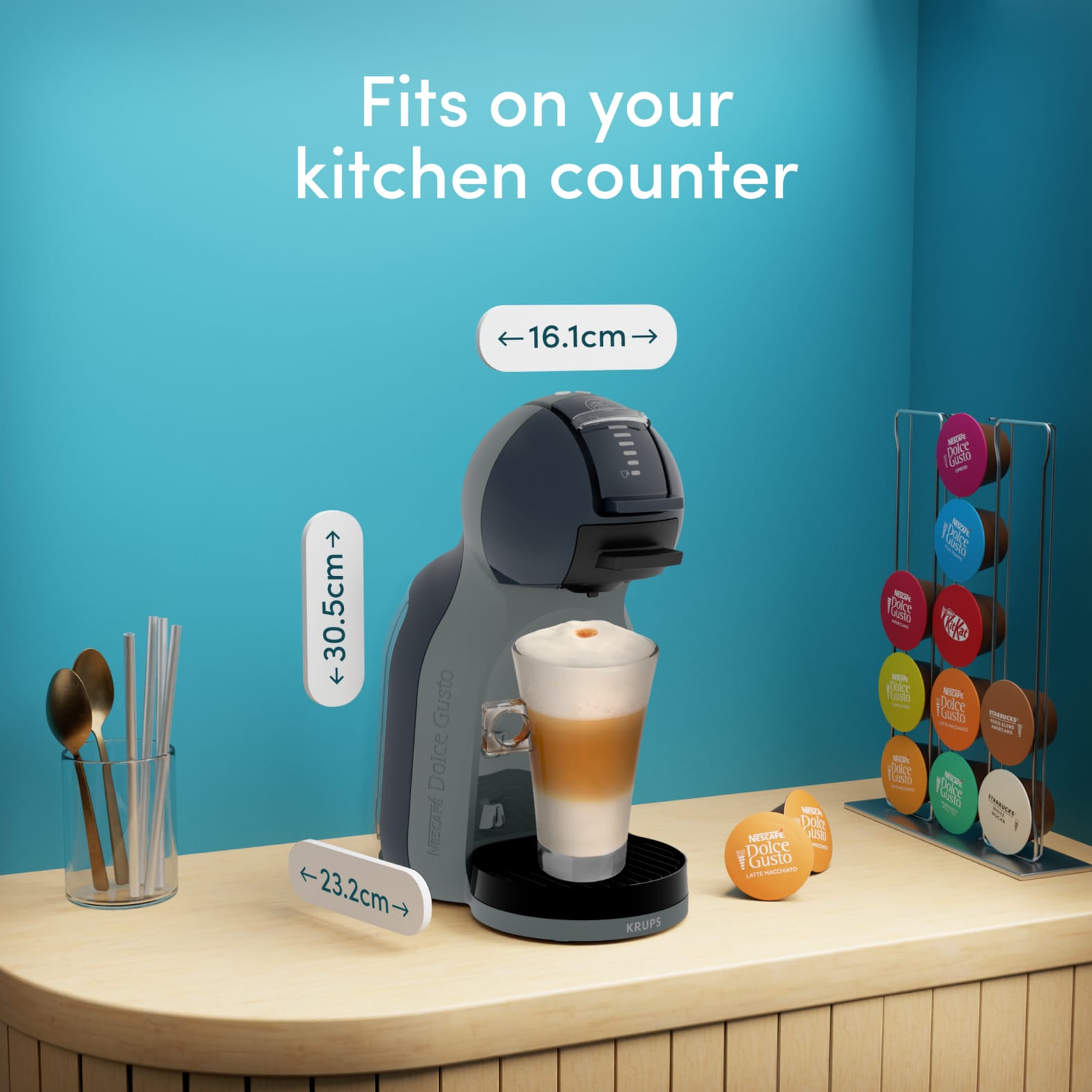 Krups Mini Me NESCAFÉ Dolce Gusto 2 KP143B koffiecupmachine - Afbeelding 4