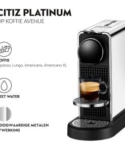 Krups NES CITIZ PLATINUM Nespresso CitiZ Platinum XN610D RVS - Afbeelding 3