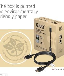 CLUB3D Ultra High Speed HDMI2.1 gecertificeerde kabel 4K120Hz, 144Hz 48Gbps M/V 1.5M - Afbeelding 7