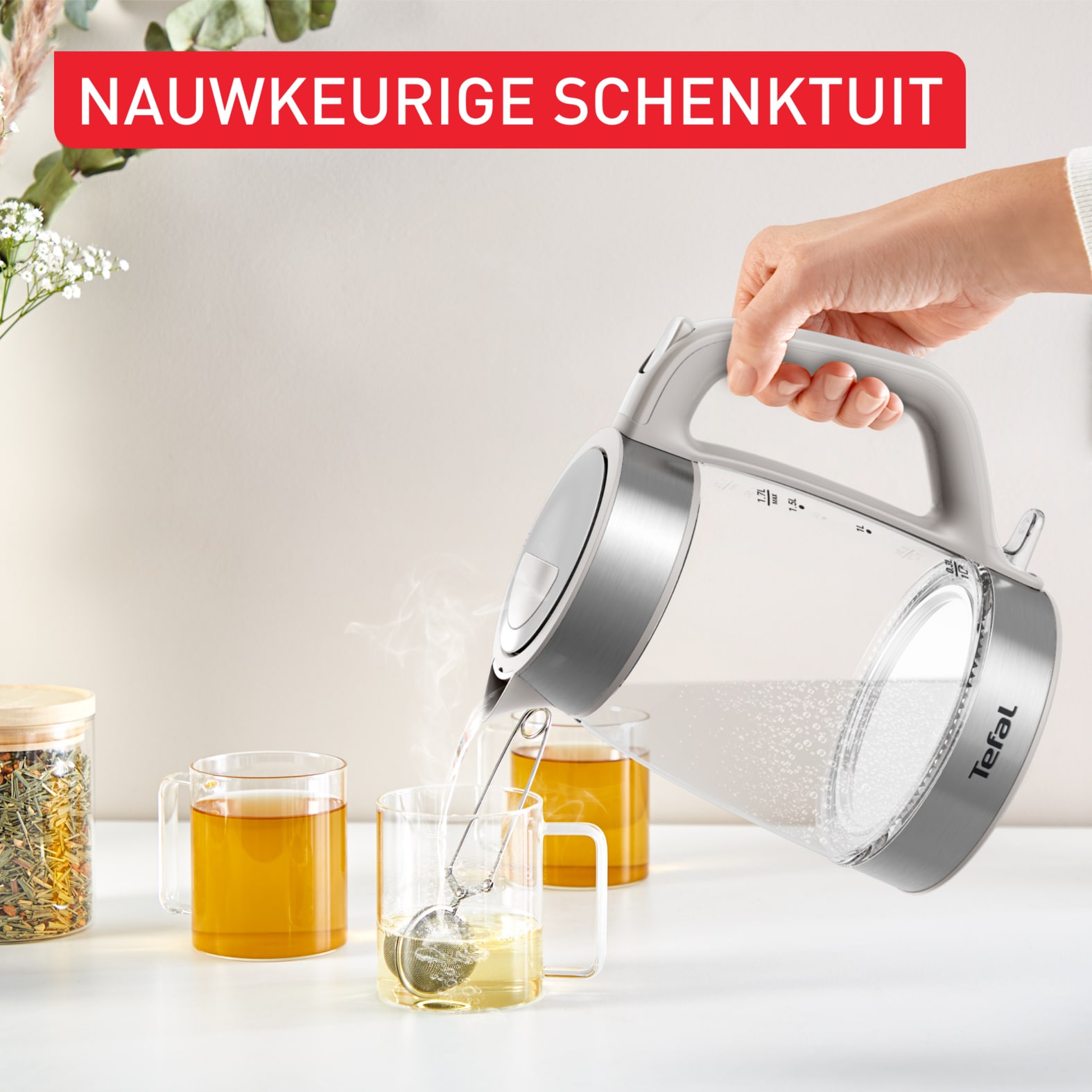 Tefal Glass Kettle KI605B glazen waterkoker - Afbeelding 7