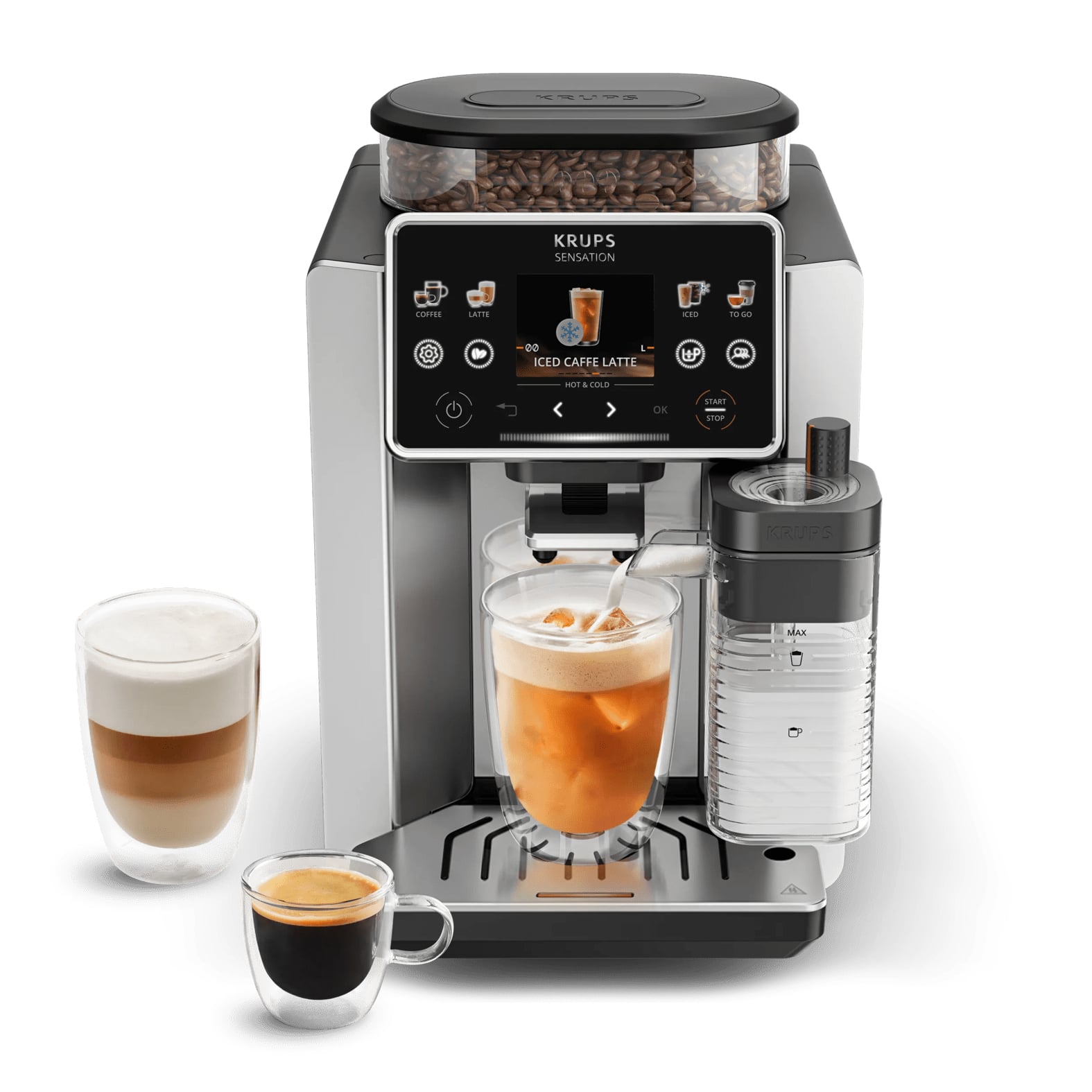 Krups Sensation Elite Hot & Cold EA918G volautomatische koffiemachine
