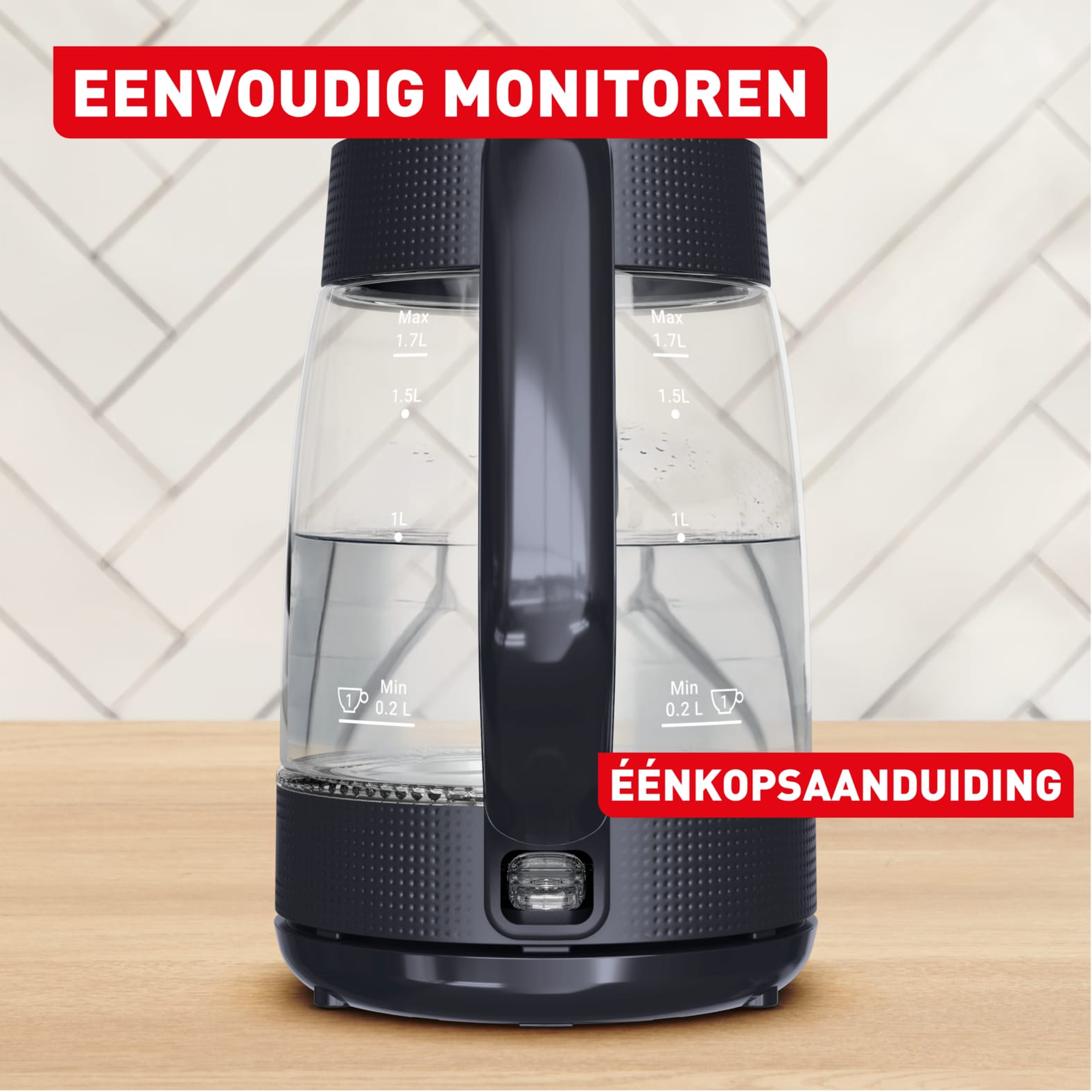 Tefal Morning Glass KO2G08 1,7 L waterkoker - Afbeelding 6