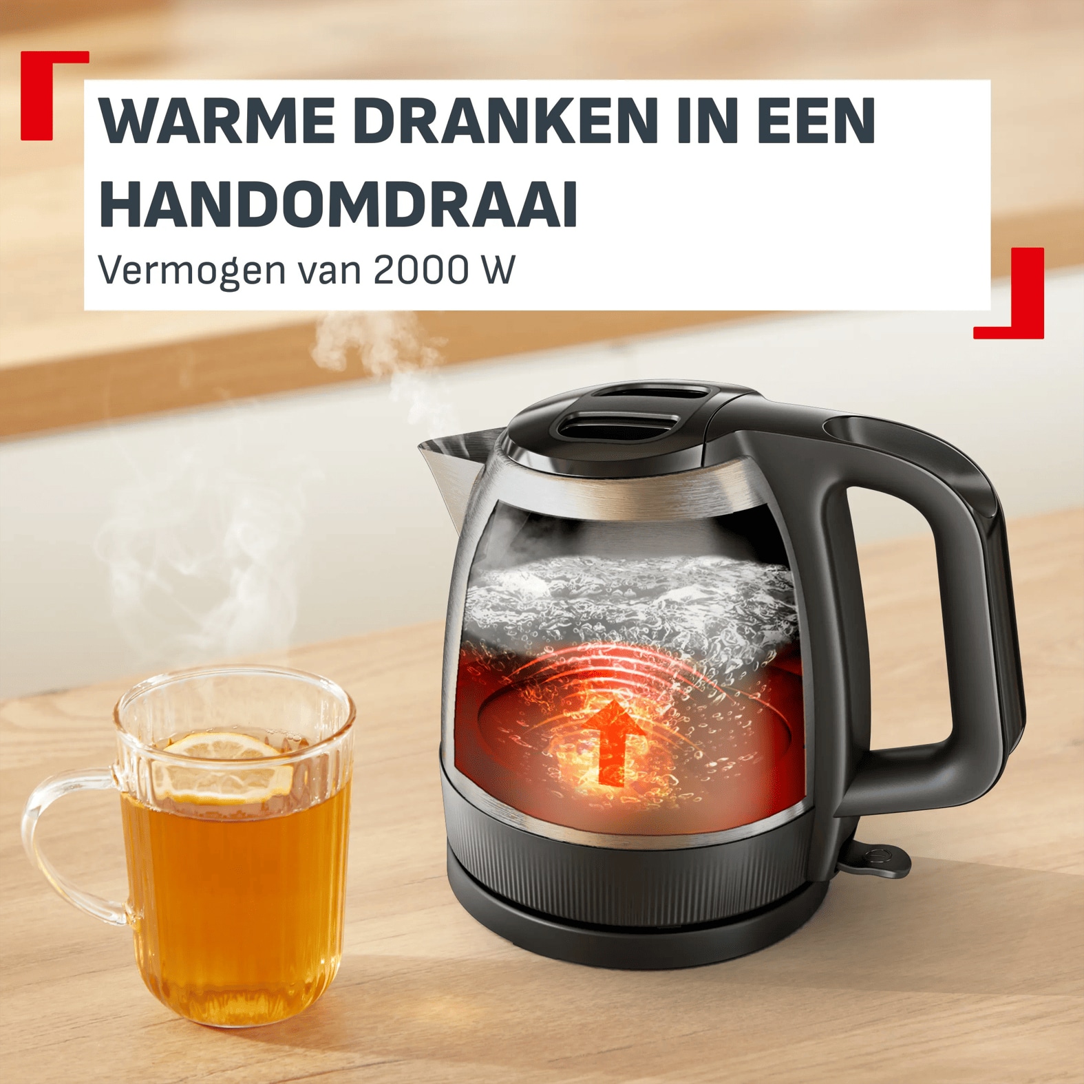 Tefal Express 1,2 L waterkoker RVS - snelle opwarming - automatische uitschakeling KI1E0DE0 - Afbeelding 3