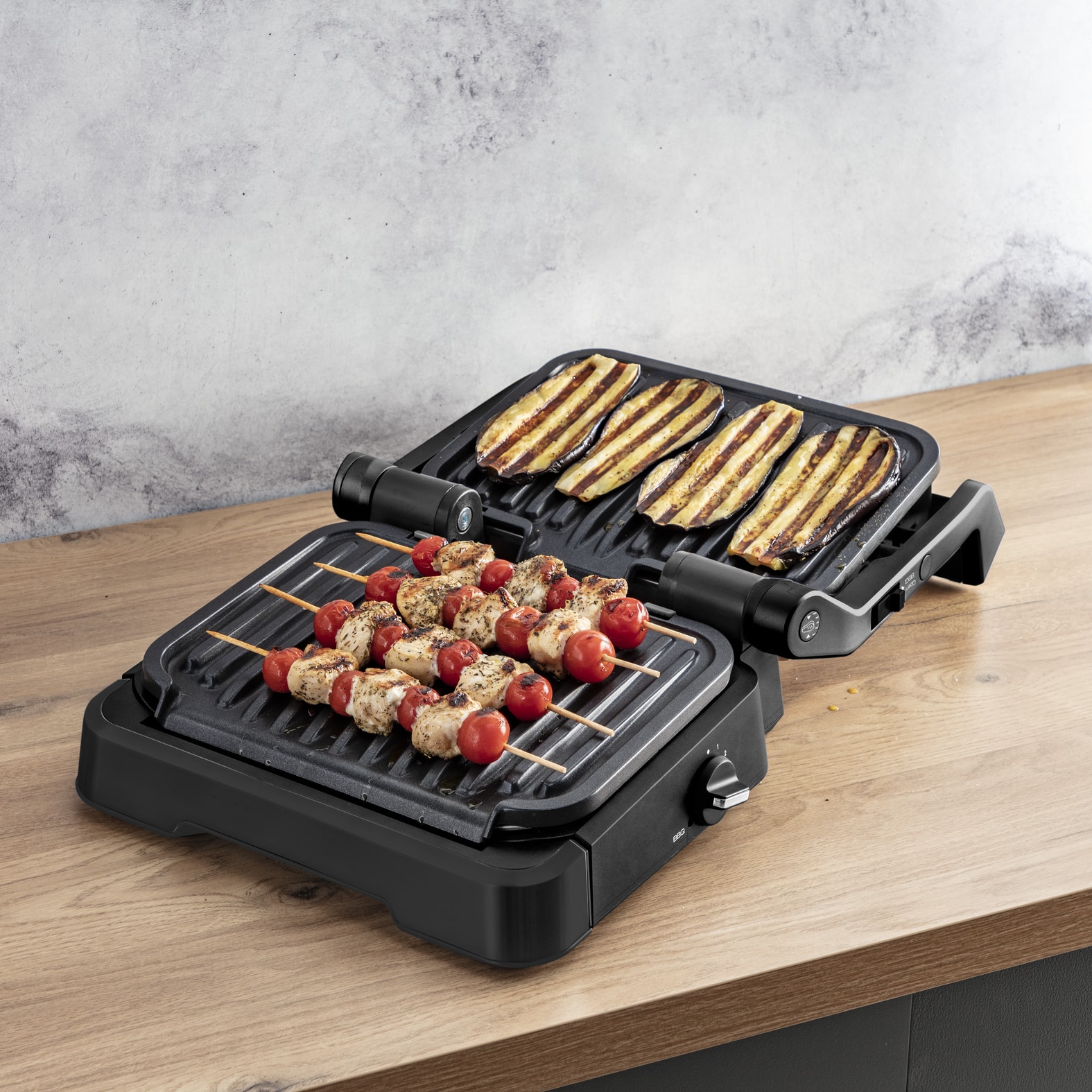 Tefal OptiGrill 2in1 OptiGrill 2-in-1 GC7728 intelligente grill en bbq zwart - Afbeelding 5