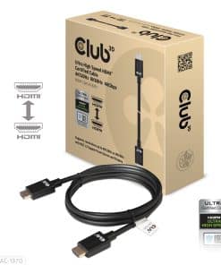 CLUB3D Ultra High Speed ​​HDMI2.1 gecertificeerde kabel 4K120Hz, 144Hz 48Gbps M/V 1.5M