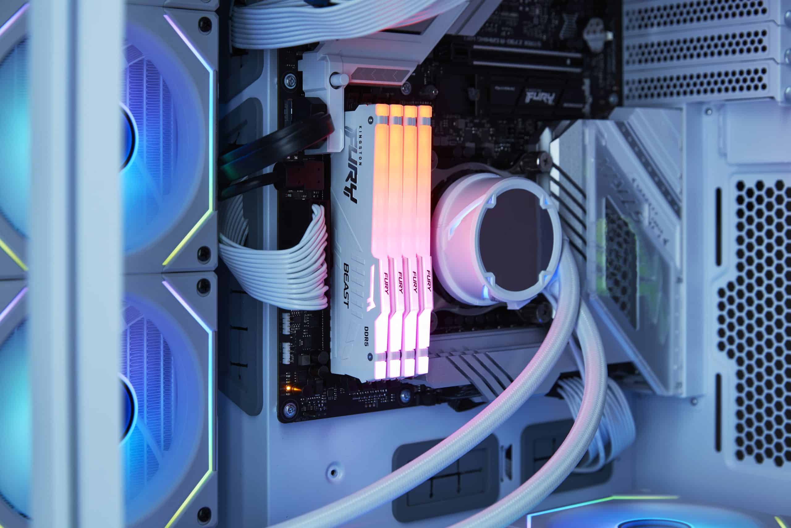 Kingston Technology FURY Beast 32GB 5600MT/s DDR5 CL40 DIMM White RGB XMP - Afbeelding 6