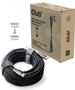 CLUB3D HDMI Hybrid AOC Cable 8K60Hz/4K120Hz 30m / 98.42 ft