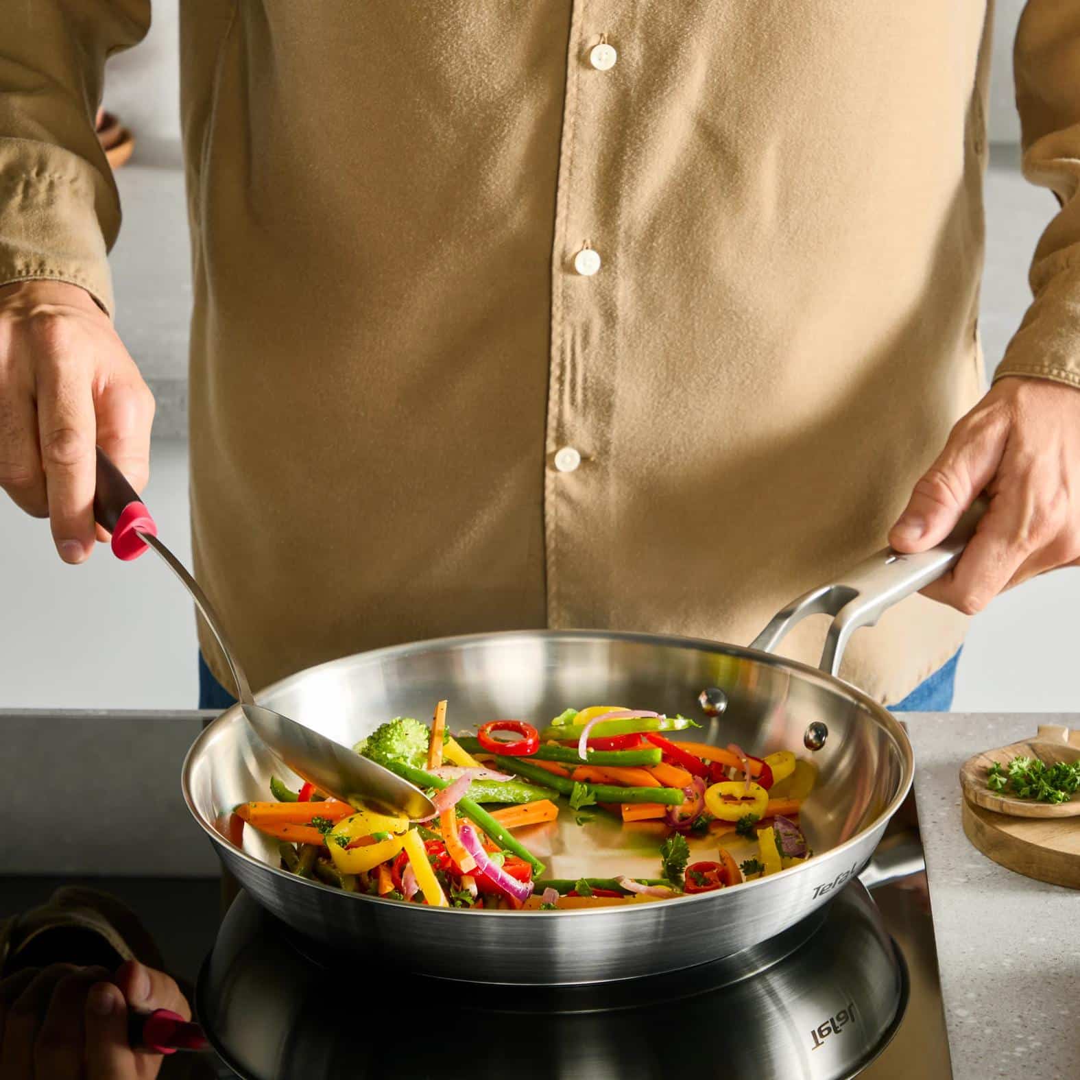 Tefal Extreme koekenpannenset zonder coating 24/28 cm - inductie - Afbeelding 6