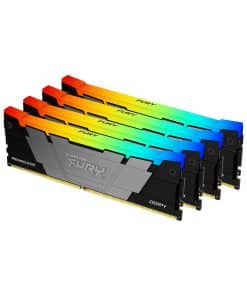 Kingston Technology FURY 128GB 3200MT/s DDR4 CL16 DIMM (set van 4) Renegade RGB